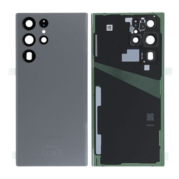 Samsung Galaxy S22 Ultra Baksida med tejp Original - Grafit Svart