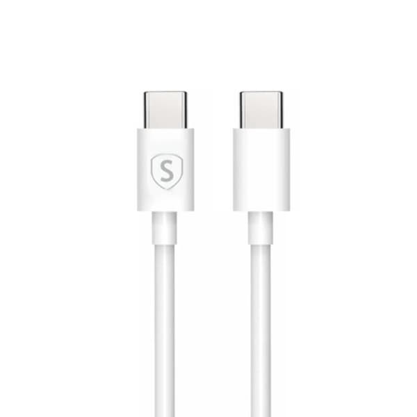SiGN Dual Snabbladdare PD & Q.C, 3.5A 20W med USB-C & Lightning Kabel, 1m Svart