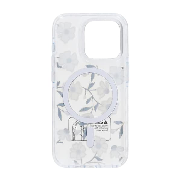 Case Magsafe for iPhone 16 Pro - Transparent flowers and twigs