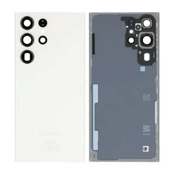 Samsung Galaxy S23 Ultra Baksida med tejp Original - Cream Svart
