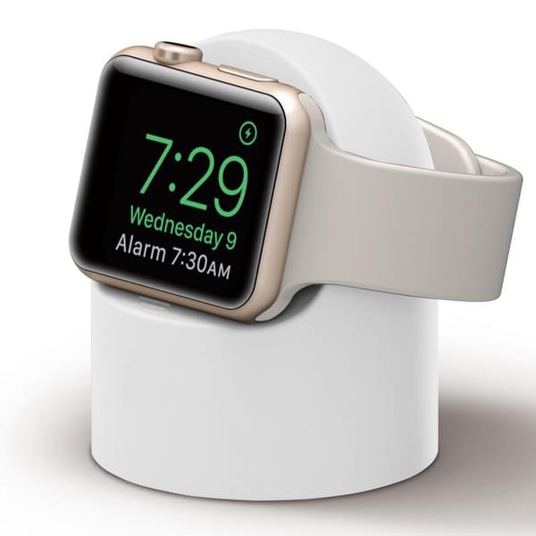 Silikonstativ för Apple Watch - Vit Svart