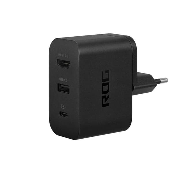 Asus ROG Gaming All-In-One 65W Charging Station with USB-C/USB-A/HDMI – Black
