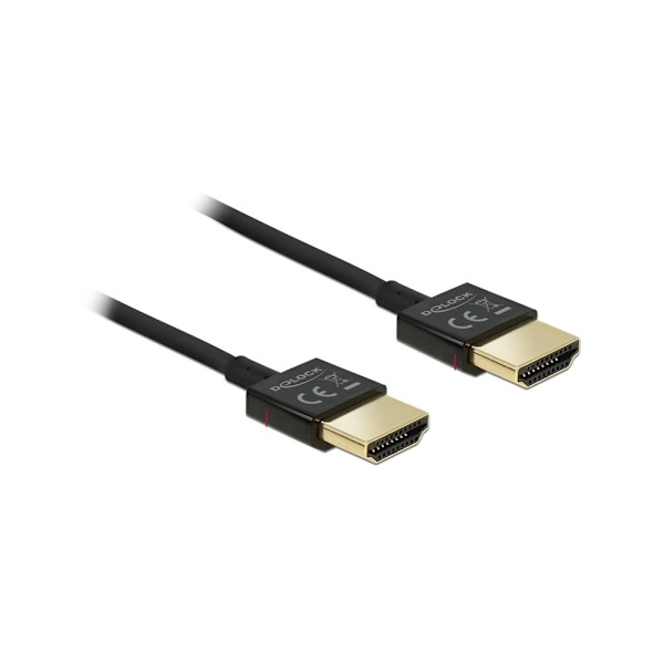 Delock High Speed HDMI Cable with Ethernet 3D 4K @ 60Hz, 1m