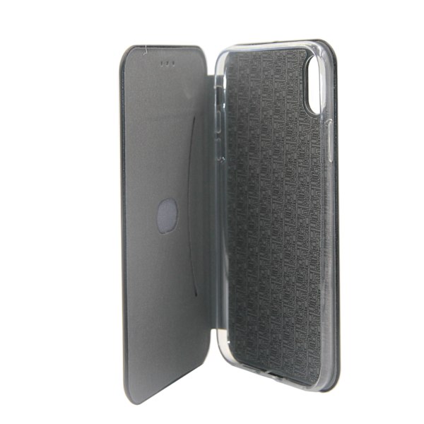 Flip Stand PU Leather Case For iPhone XS Max Black