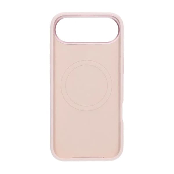 Silicone Mobile Case with Camera Metal Frame for iPhone Air - Pink