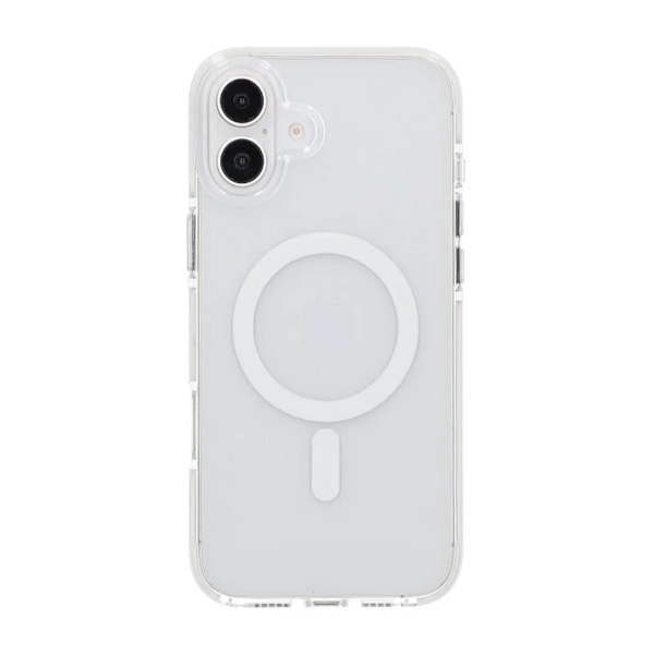 Transparent double-sided coated IMD magnetism case For iPhone 17 White