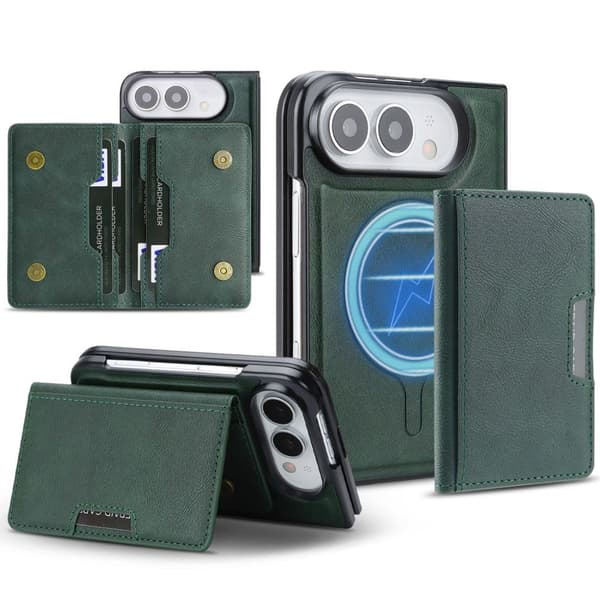 iPhone Duo MagSafe Case with Detachable Wallet - Green