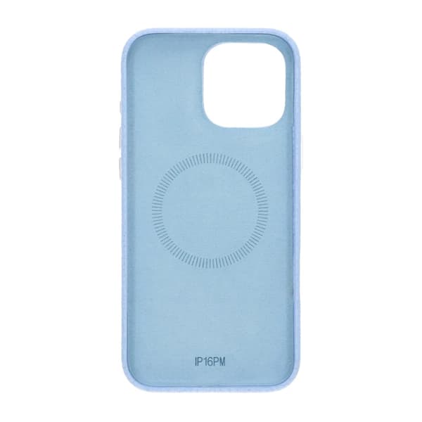 Crystal Grain Full Wrap Magnetic PU Leather Case For iPhone 16 Pro Max Blue