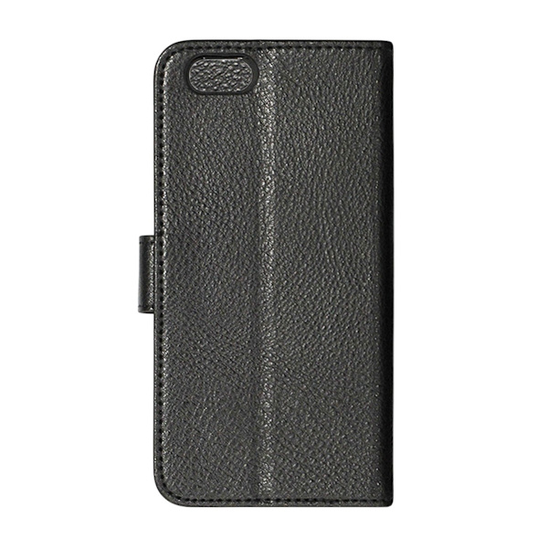 iPhone 6/6S Plånboksfodral Läder med Stativ - Svart
