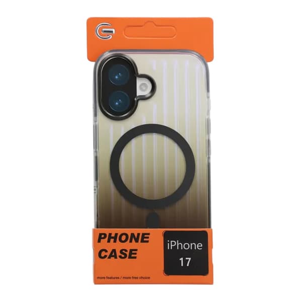 Corrugated MagSafe Mobile Case for iPhone 17 - Grey