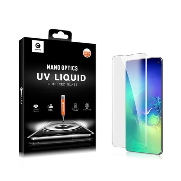 Samsung Galaxy S10 Plus MOCOLO UV Skärmskydd i 3D Härdat Glas Svart