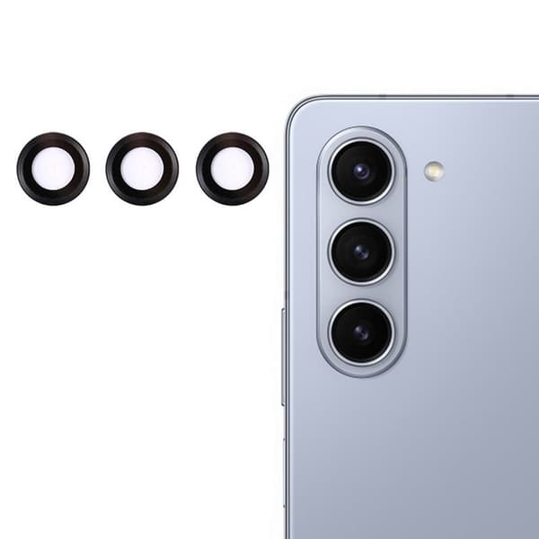 Samsung Galaxy Z Fold 5 Kameraskydd Härdat Glas - Svart