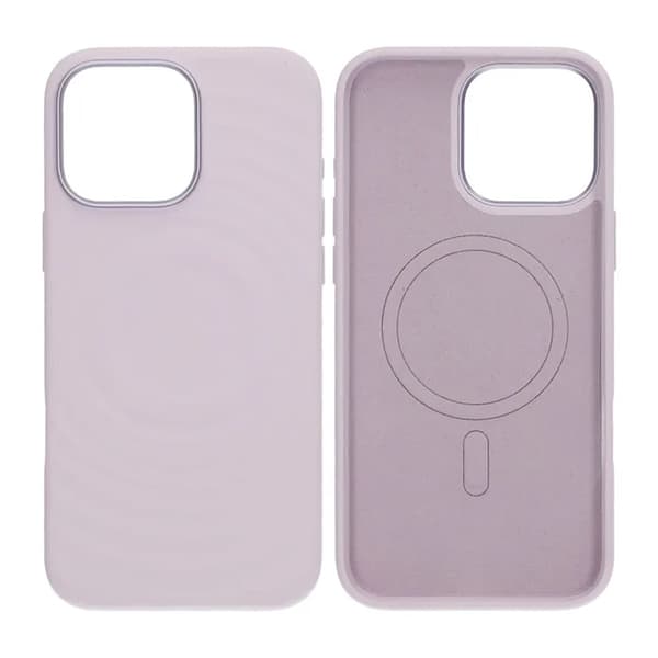 Silicone Mobile Case for iPhone 16 Pro Max - Purple with Camera Protection
