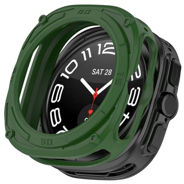 Samsung Galaxy Watch Ultra2 47mm Armor Mecha Shockproof Case - Green
