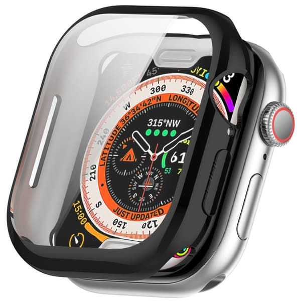 Apple Watch Series 11/10 42mm Case with Screen Protector – Black