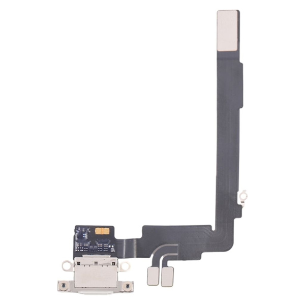 iPhone 16 Pro Max Charging port flex cable - White