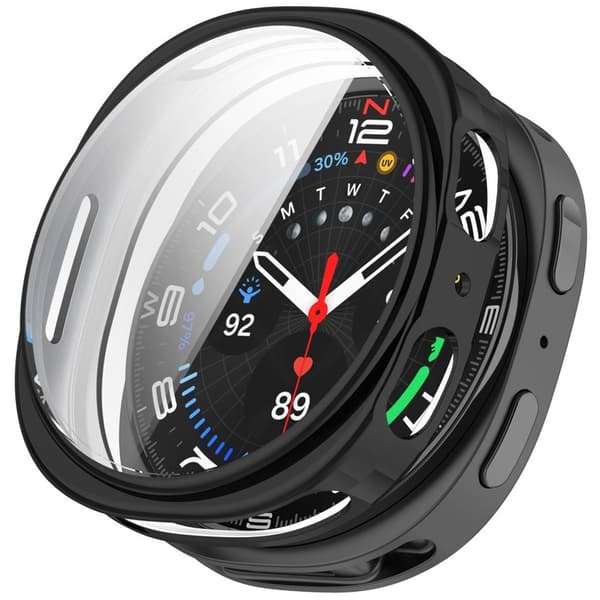 Samsung Galaxy Watch9 44mm TPU Watch Case with Screen Protector - Black