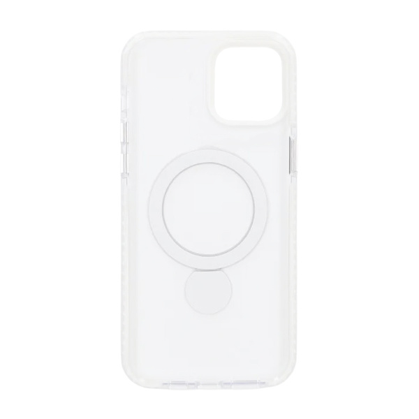 Magsafe Case for iPhone 15 - Transparent white with ring stand