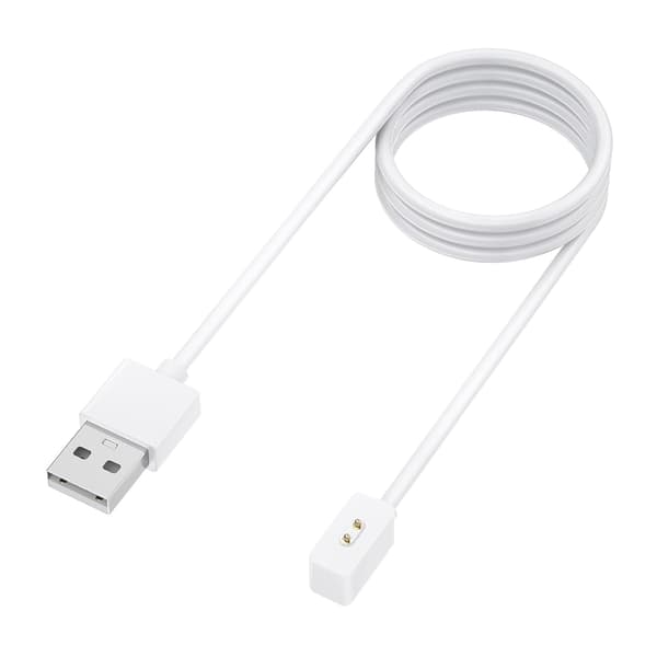 Laddkabel USB till Xiaomi Band 8/Pro/Active - Vit 2-Pin