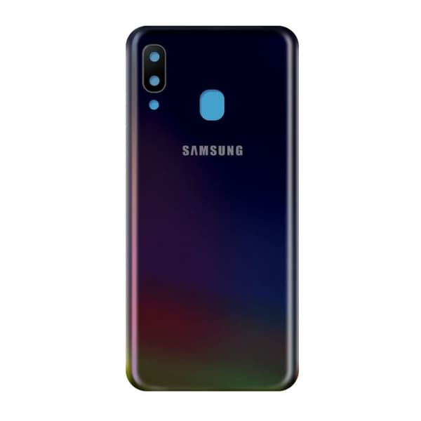 Samsung Galaxy A40 Baksida med tejp  - Svart Svart