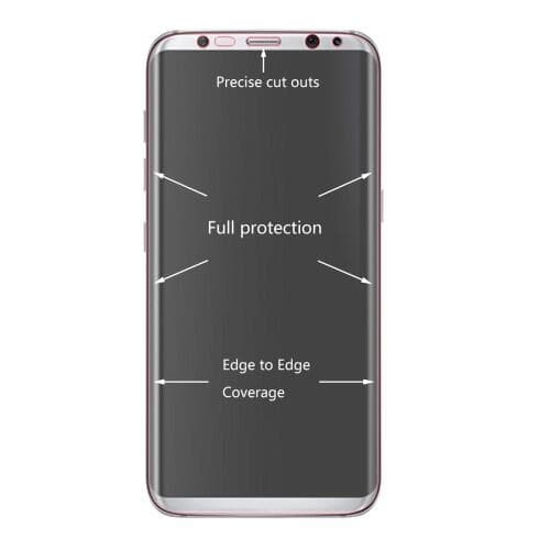 Samsung Galaxy S8 Plus HAT PRINCE heltäckande skärmskydd Svart