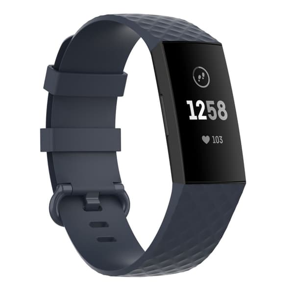 Waterproof Fitbit Charge 4 etc. band - Blue grey