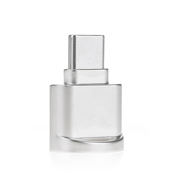 Micro SD Card Reader to USB-C 3.1 Adapter - Silver