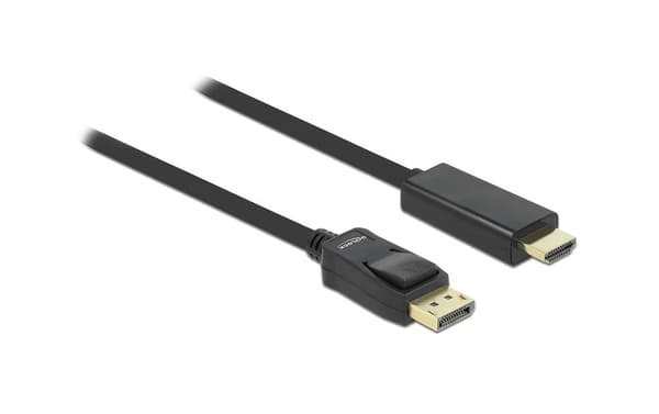 Delock DisplayPort to High Speed HDMI Cable, Passive, 3m - Black