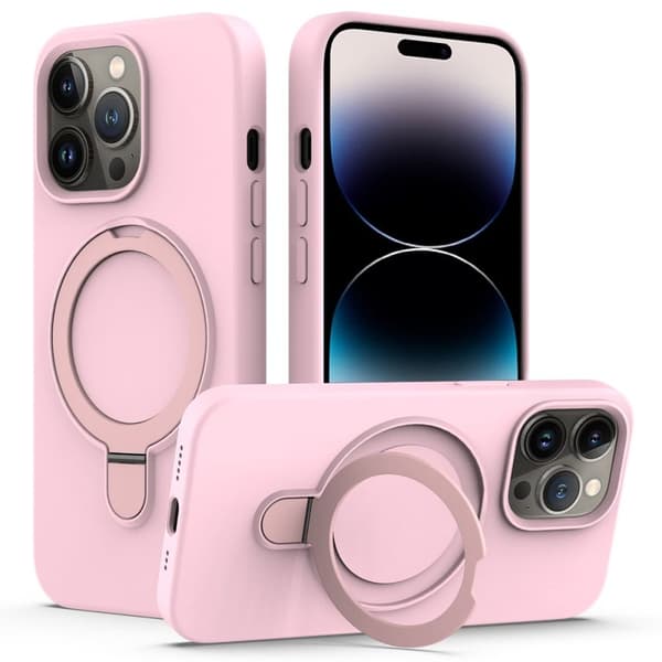 iPhone 14 Pro MagSafe Case with Ring Stand - Pink