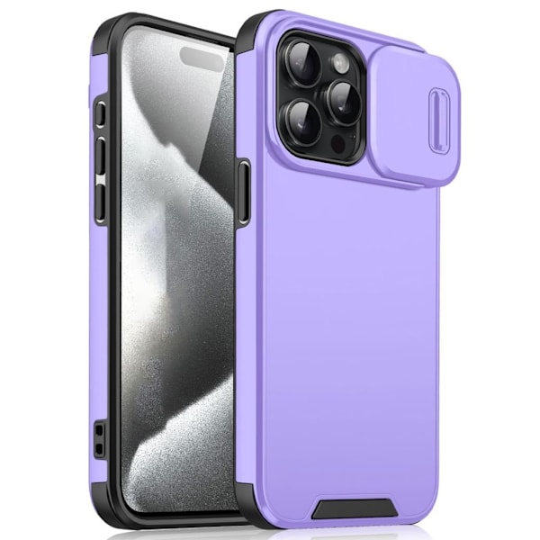iPhone 16 Pro Max Case Slide Camera Cover – Purple