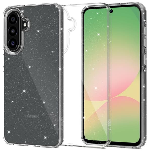 Tech-Protect FlexAir Case for Samsung Galaxy A56 5G - Transparent Glitter