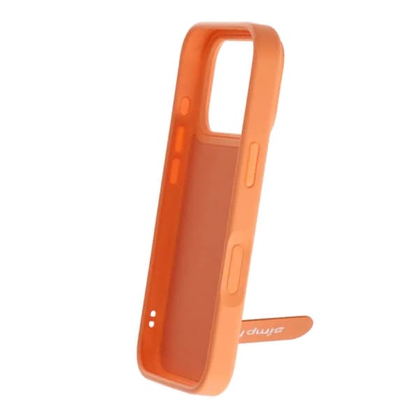 Skal med utfällbart roterande stativ för iPhone 17 Pro Max - Orange