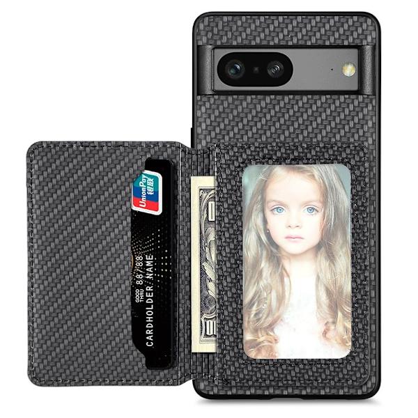 Google Pixel 7A 5G case with a wallet - Black