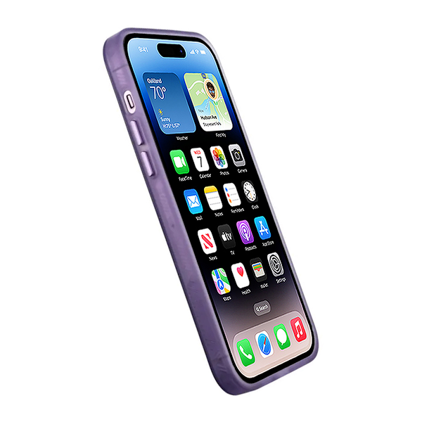 iPhone 14 Pro Mobilskal - Frostat Lila