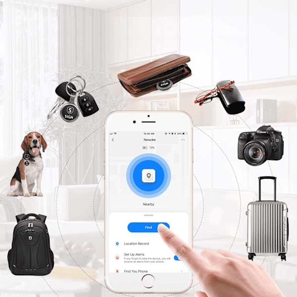 SiGN Smart Bluetooth Finder - Svart