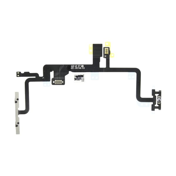 iPhone 7 Power On/Off / Volym Flexkabel - Original Svart