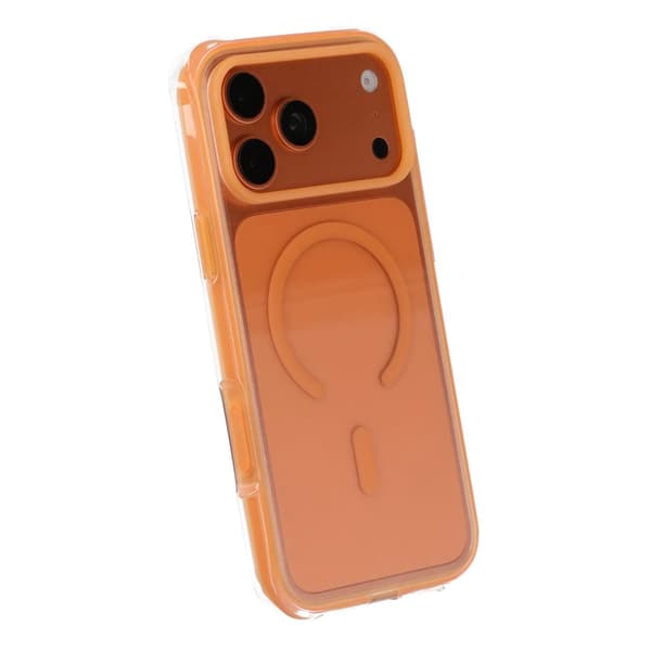 Vacuum-Airbag Dual Protection Magnetic Case For iPhone 17 Pro Max/18 Pro Max Orange