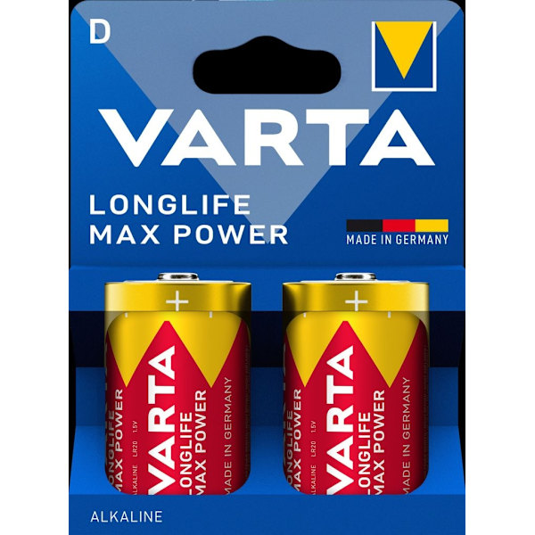 VARTA Longlife Max Power D LR20 battery 2-pack