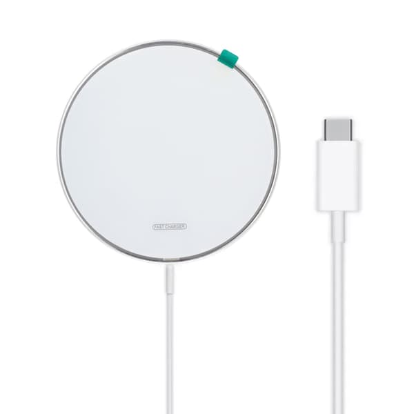 Wireless Charger 15W Aluminum - White