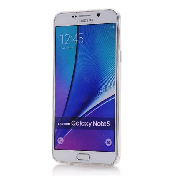Samsung Galaxy Note 5 SM-N920F Silikonskal - Transparant Svart