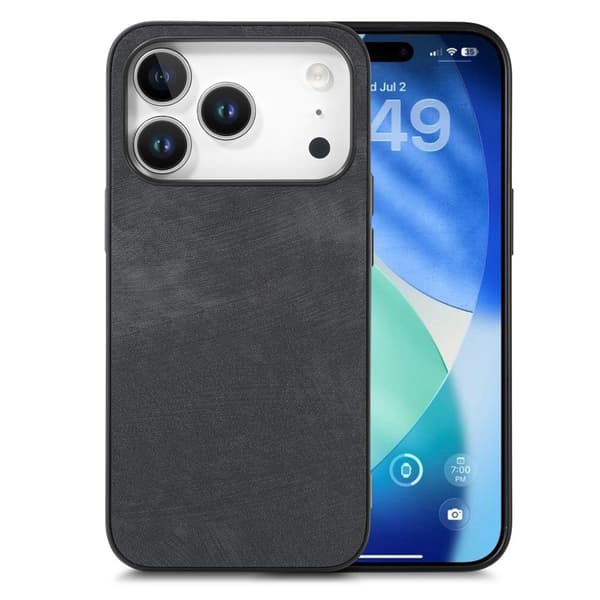 Case in PU-leather iPhone 18 Pro Max, iPhone 17 Pro Max - Black