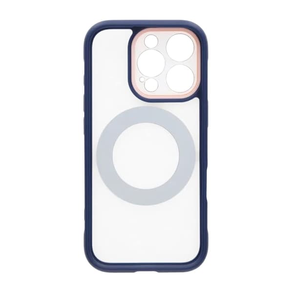 Clear Glow 360°Rotating MagSafe Stand Case For iPhone 16 Pro Blue