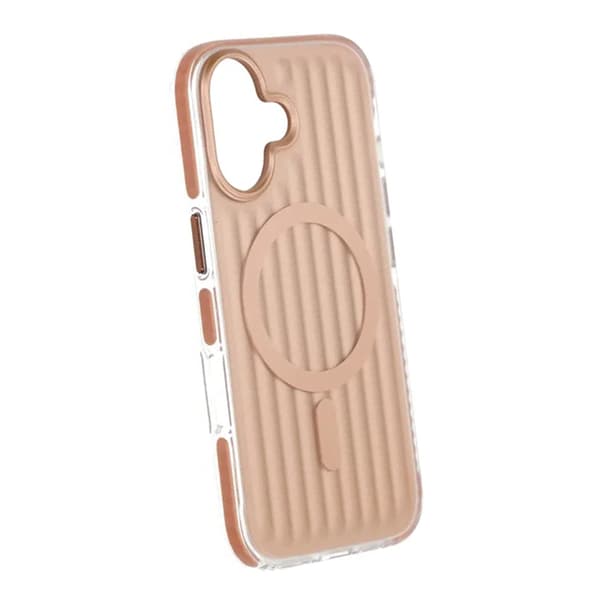 Corrugated Magsafe Mobile Case for iPhone 17 - Gold