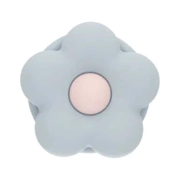 MagSafe Mobilgrepp med Blomma - Ljusblå
