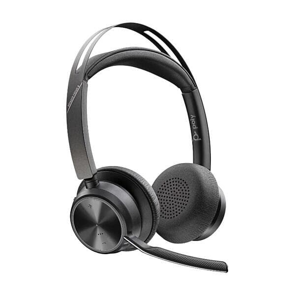 Original Poly Voyager Focus 2 UC MS USB-A On-ear Headset - Svart Svart