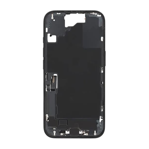 Middle frame with small parts for iPhone 16 - Black OEM