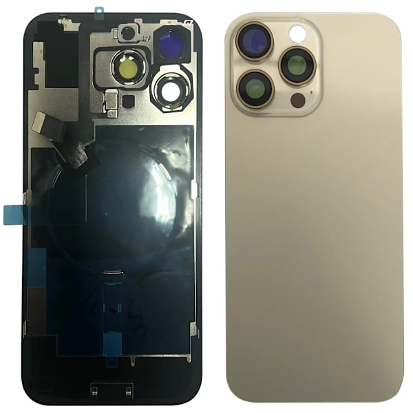 iPhone 16 Pro Max Baksida med NFC samt tejp - Öken Titan