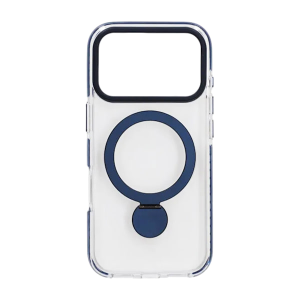 Pindun 360°Rotating Stand Magnetic Case For iPhone 17 Pro Max Blue