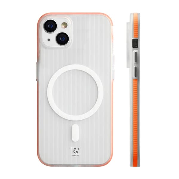 Rvelon Case Corrugated Magsafe for iPhone 13 and 14 - Orange
