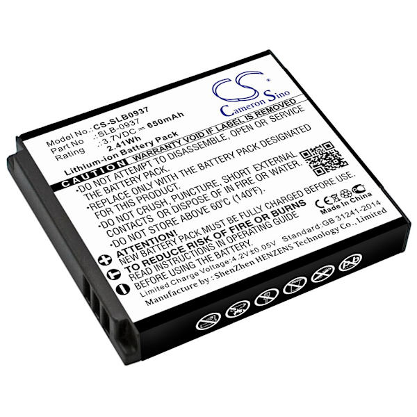 Battery for SLB-0937 replacement battery